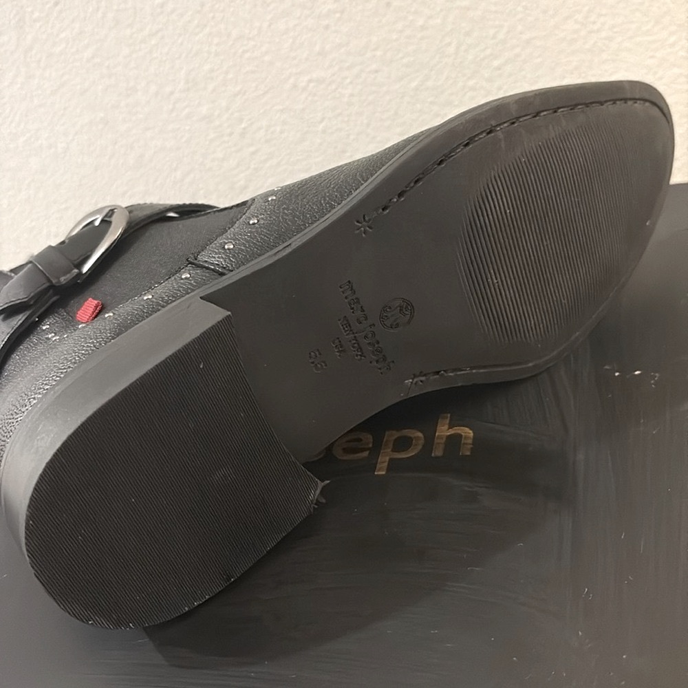 NIB [Marc Joseph] New York Leather Chelsea Studded Buckle Bootie Women’s Sz 5.5 - Picture 12 of 16